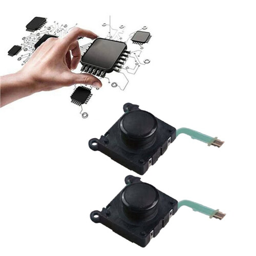 4 Pezzi Joystick Analogico 3D per PS Vita 2000 PSV2000 Joystick Controller ThumbStick per  PS Vita 2000 Nero 2