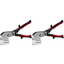 2X 5 Blade Sheet Metal Crimper Tools-Hand Crimper Pipe Swaging 24-28 Gauge Prevents Clogging/Swelling