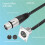 4er-Pack D-Typ-XLR-Kabel, Durchgangsstecker, D-XLR-Stecker auf Buchse für Premium-Stagebox, Patchpanel, Panelmontage 3
