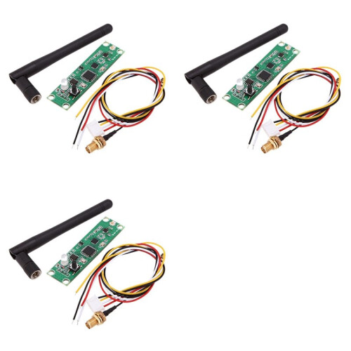 3X 2.4G DMX Wireless Controller DMX512 Transmitter Receiver 2 in 1 PCB Module with Antenna for Built-in DIY Stage Light