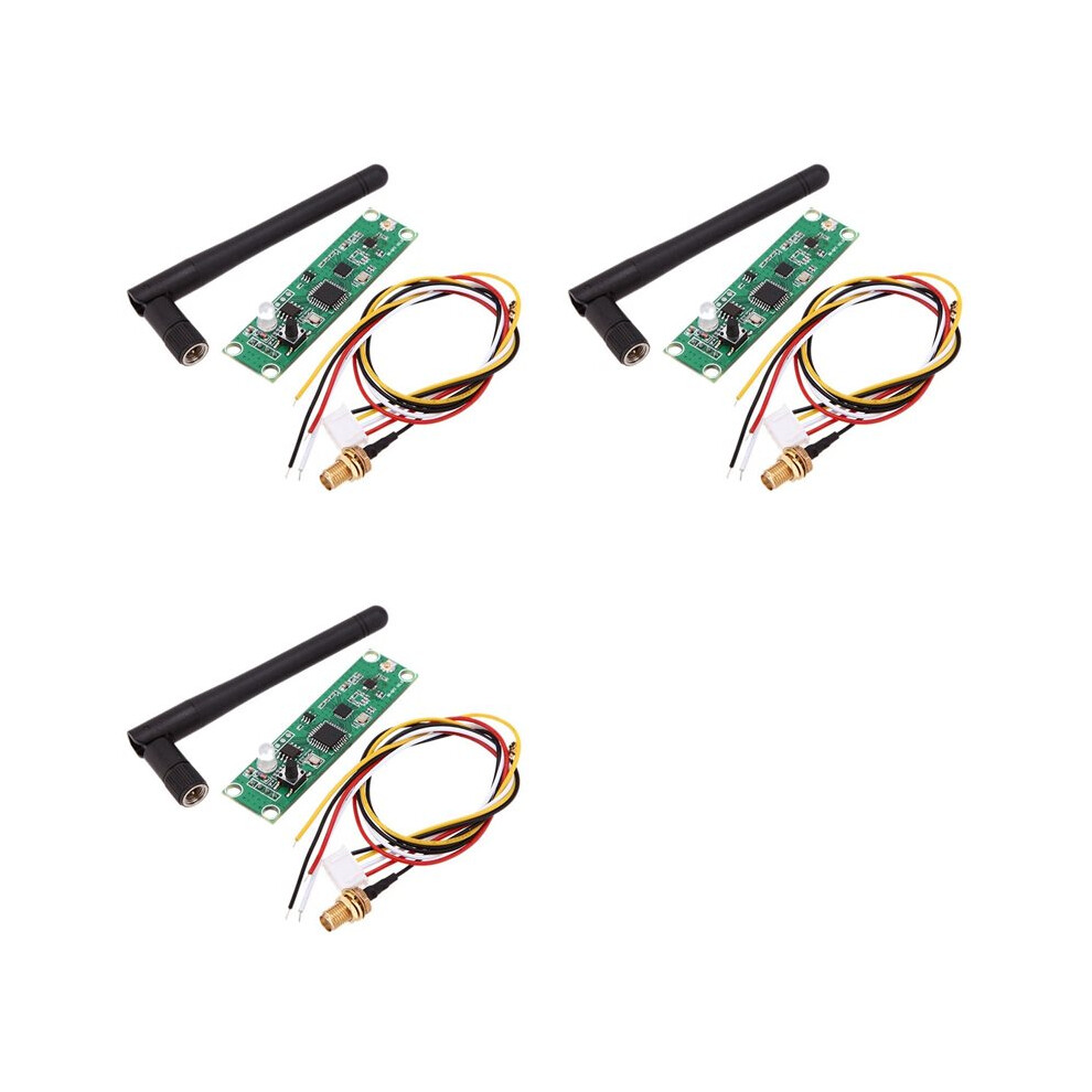 3X 2.4G Dmx Wireless Controller Dmx512 Transmitter Receiver 2 In 1 Pcb Module With Antenna For Built-In Diy Stage Light 4714078928352