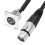 4er-Pack D-Typ-XLR-Kabel, Durchgangsstecker, D-XLR-Stecker auf Buchse für Premium-Stagebox, Patchpanel, Panelmontage 7