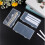 6Pack  Plastic Clear Storage Containers Box,Small Rectangle Empty Organizer Case with Hinged Lid for Collecting Bead 5