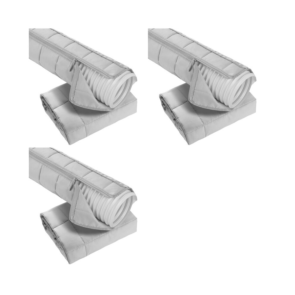 3X Air Conditioner Hose Cover, Zipper Insulated Ac Hose Sleeve For 5In & 5.9In Exhaust Hose, Ac Tube Duct Vent Wra 6032694980751