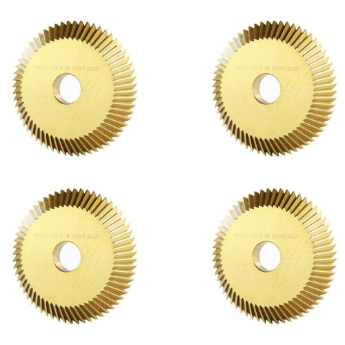 4X Titanium Plating 60X6X16mm Key Cutting Blade for All Horizontal Key Machine Disk Cutter