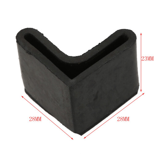 Rubber L Shaped Angle Iron Foot Pads Covers 30 Pcs Black 2
