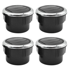 RV Air Vent 4 Pack Round Louvered 360 Degree Adjustable, Boat AC Air Outlet 87mm 75mm 70mm