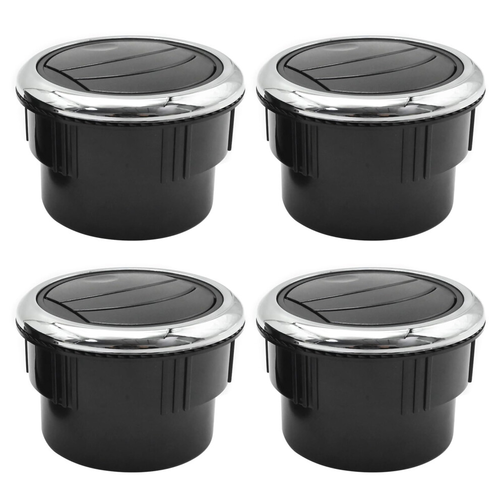 Rv Air Vent 4 Pack Round Louvered 360 Degree Adjustable, Boat Ac Air Outlet 87Mm 75Mm 70Mm 9771547645726