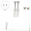 2X Dimmable Reading Lamp, Bed Lights with Plug Wired for Bedroom Bedside, Flexible Gooseneck Book Light,US Plug 2
