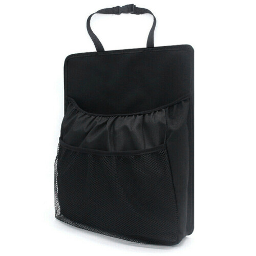 Car Net Mesh Pocket  Back Multi-Pocket Storage Bag Organizer Holder Black 2