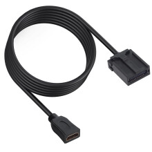 Automotive HDMI Cable 1.5m 4K Type E to HDMI 2.0 Adapter for Car Audio Video, Stable Connection