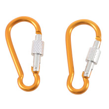 Vite di Regolazione Della Corsa in Alluminio Moschettone con Moschettone Gancio Lungo 5 Cm 2 PEZZI Color Oro