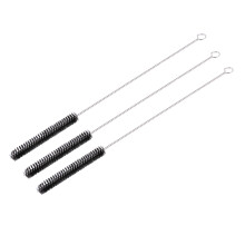 Metal Pipe Tube Cleaning Wire Brush 28cm Long 10mm Dia 3pcs