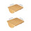 Handcrafted Wood Foot Support Stool-Large walnuts color 4