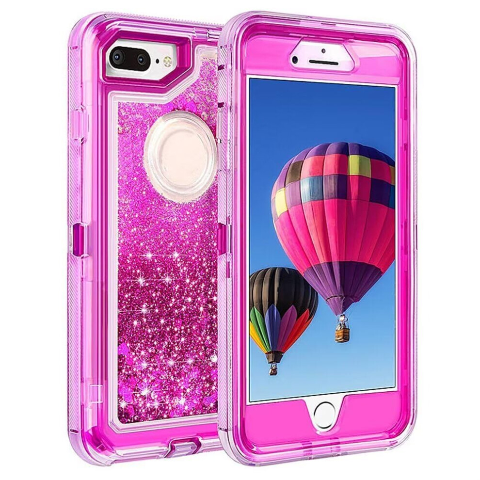 Rose Glitter Liquid Shockproof Protective Case Cover For Iphone 8 Plus 7 Plus 6S Plus Gold 9771547088547