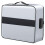 Document Bag with Lock - Fireproof Moisture Proof 3-Layer 15X11 Inch Important Document Organizer (Silver) 1