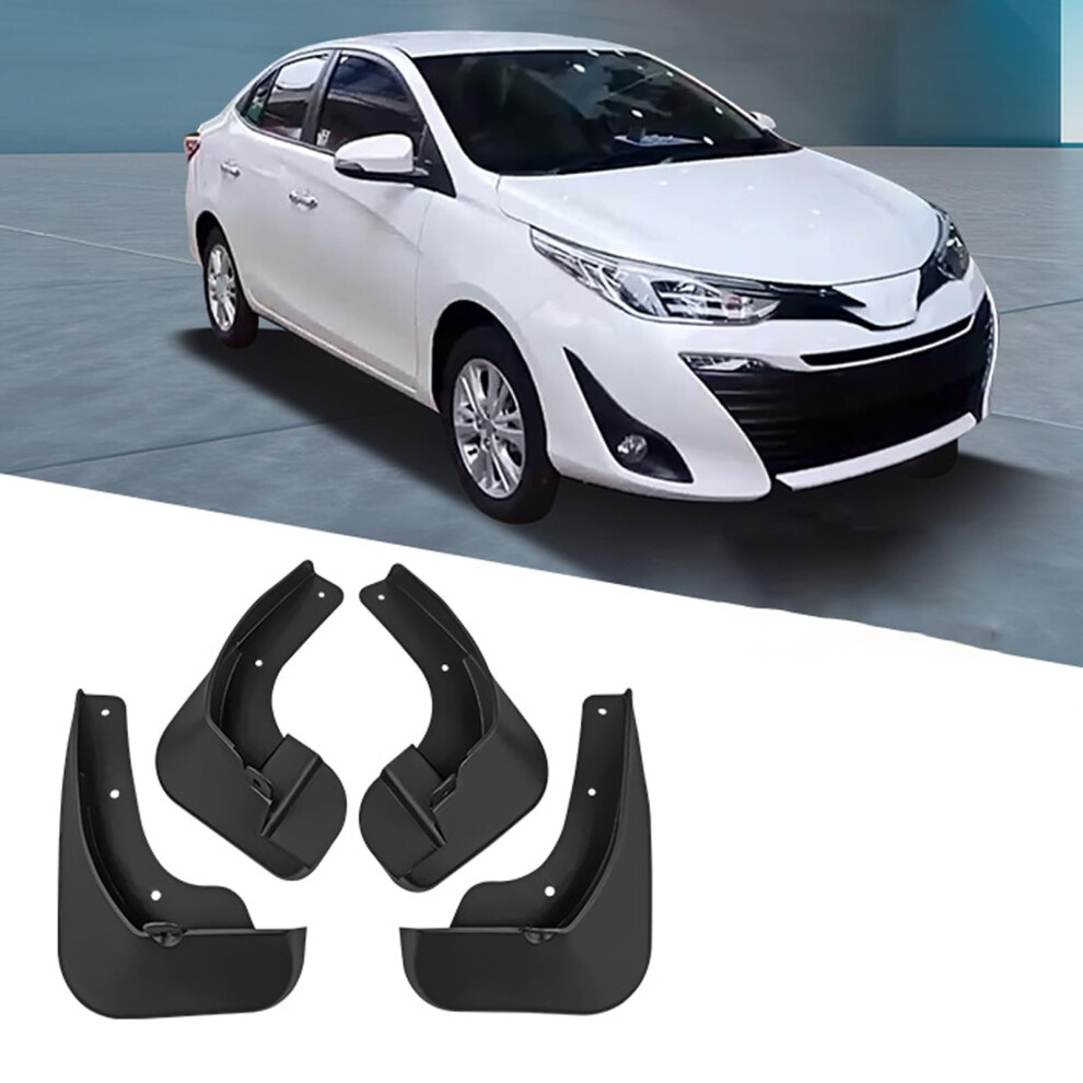 4Pcs Car Mud Flaps For Toyota Vios 20192022 Front And Rear Fender Splash Guards Full Protection 9092120268737