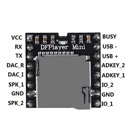 10Pcs YX5200 MP3 Player Audio Module MP3 Voice Decode Board Supporting TF Card U-Disk IO/Serial Port/AD 2