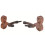 10X New Wall Mount Violin Hanger Hook with Bow Holder for Home & Studio(Mahogany) 3