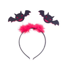 Halloween Vleermuis Hoofdband Dag van de Dode Pailletten Haarband Cosplay Kostuum Hoofddeksel voor Volwassen Kinderen Stage S Hoofddeksels Zwart