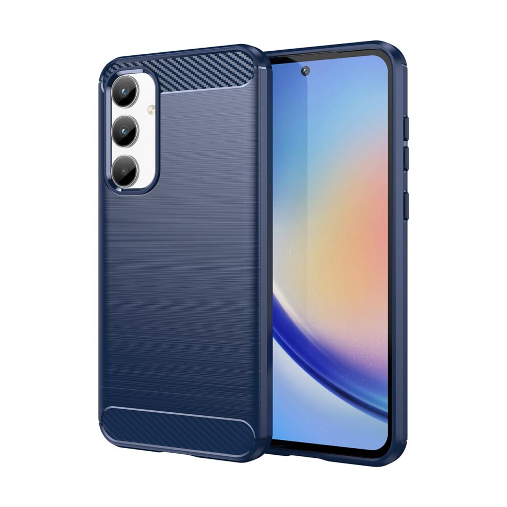 Case Navy Slim Tpu Shockproof Cover With Scratchresistant Finish For Samsung Galaxy A35 5G Blue 9092120830866