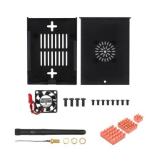For Orange Pi 5 Pro / 5 Ultra Case, Aluminum Shell with Cooling Fan Antenna Cppoer Heatsink for 5 Pro/Ultra