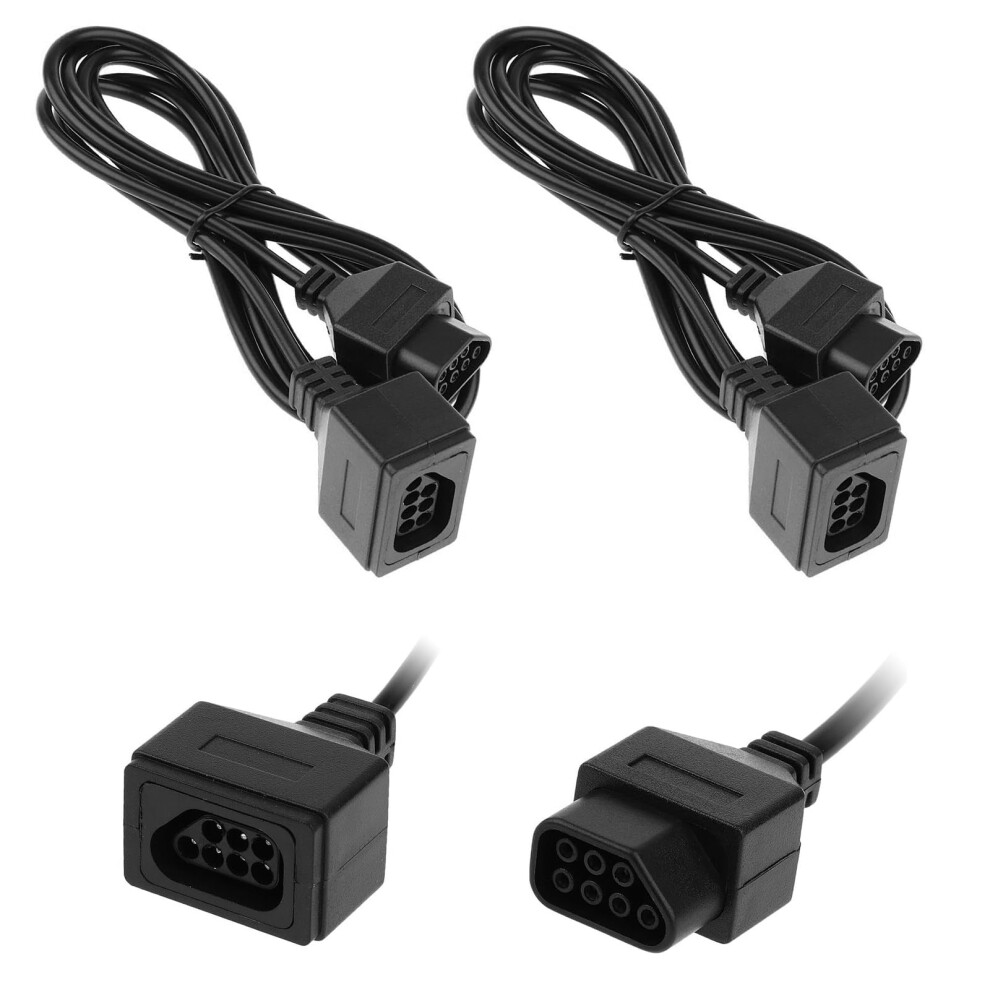 2 Pack 6Ft Controller Extension Cable For Nintendo Entertainment System, Durable Plugandplay Cord For Extended Gaming Reach 9330225110194