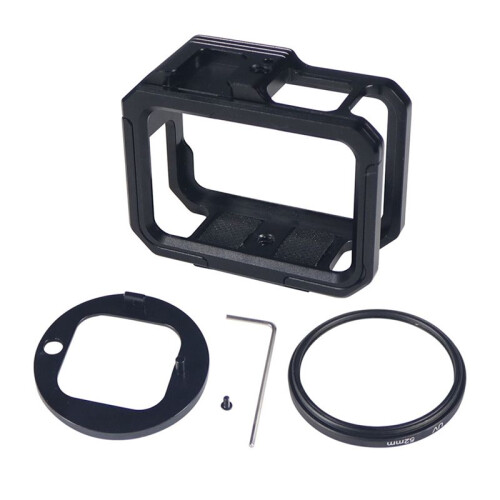 For  13 12 9 Camera Frame Metal Cage with Cold Shoe Mount Magnetic Foldable Adapter Bracket for  Hero 11