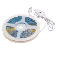 5V COB USB LED Strip Lights TV Background Lighting Diode Tape Home Decor LED Light Lamp for Home Kitchen Cabinet 5meter