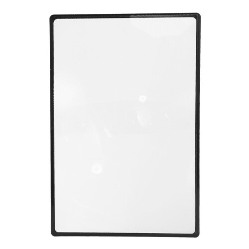 4X Reading Support Sheet Magnifier Magnifying Glass 3-Zoom Black 2