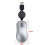 3X  USB Wired Mouse Retractable Cable Tiny Small Mouse 1600 DPI Optical Compact Travel Mice (Silver) 4