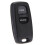 3X Uncut Key Replacement 2 Button Keyless Entry Remote Key Fob Shell Case and Button Pad Compatible with  2 3 3