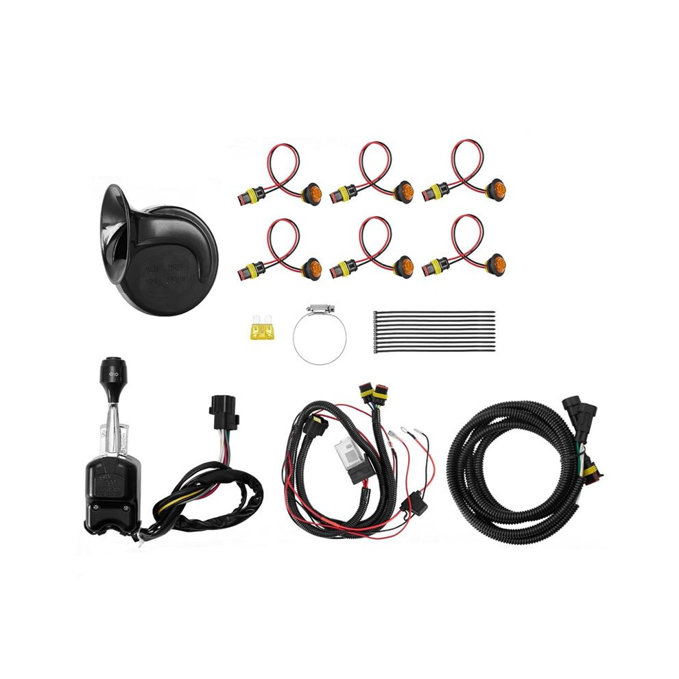 Atv Utv Turn Signal Kit, Universal Street Legal Kit With Horn/Hazard/Blinker/Column Turn & Relay Fuse 6031744830695