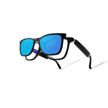 Bluetooth Sunglasses with Speakers and Mic, Smart Audio Glasses UV Protection for Driving Cycling
