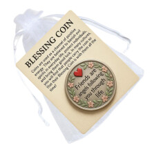 Friendship Tokens Engraving With Loving Word Metal Coin-1pcs