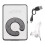 2X  Musik MP3 Player mit USB Kabel mit Kopfhoerer Schwarz 2