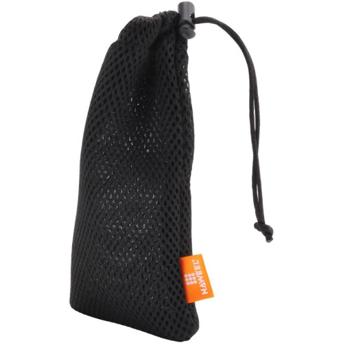 HAWEEL 25-Pack Nylon Mesh Drawstring Storage Pouch Bag - 3.5 X 7.3 Inch Multi Purpose Outdoor Activity Pouch(Black) 1