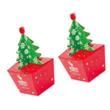 Christmas Themed Sturdy Gift Box Recycled Materials Holiday-S