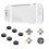 For  2 Protective Case+Joystick Cap+D-Pad Button Cap Kit Clear Shell Split Design Anti-Fall Anti-Scratch Case A 1