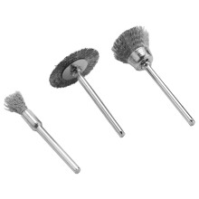 Steel Rotary Brush for 180Pcs 3mm Shank Wire Wheel Brush Drill Rotary Tool for Metal Rust Polishing
