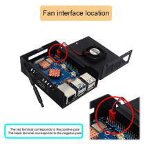 For Orange Pi 5 Pro / 5 Ultra Case, Aluminum Shell with Cooling Fan Antenna Cppoer Heatsink for 5 Pro/Ultra
