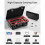 Hard Carrying Case for   2, Soft Lining Hard Travel Case for  2 Controller Storage Accessories B 4