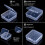60 Clear Plastic Boxes With Removable Dividers Labels Leakproof 3