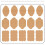 Krafts Label Sticker Writable Gift Label,Adhesive Brown-A 1