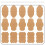 500Pcs Krafts Label Sticker,Adhesive Writable Gift Tages-B 1