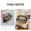 Portable Durable Meshes Cosmetic Pouches Clear Clear-White 3