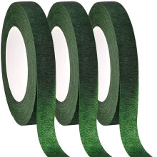 24 Pcs Floral Tape Florist Stem Wrap Green Tape for Bouquet Flowers and Crafts Making