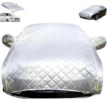 2025 Car Hail Protection Cover, 5Layer Thick Waterproof Windproof UV Reflective Car Cover for Sedan SUV