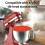 Universal Mixer Bowl Lid Fit 4.5-5 Quart Bowls Keep-White 1 6