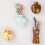 4 Pack Ceramic Flower Vase Magnets Kitchen Office Decorative 5